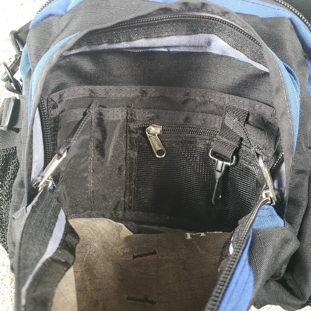 Vintage LL Bean Lumbar Pack 90s Outdoor Waist Body Shoulder Bag Blue